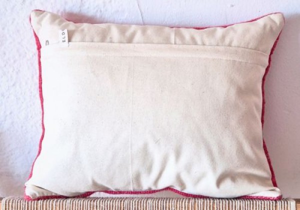 El Dokuma Yün Kırlent 'esprit pink'